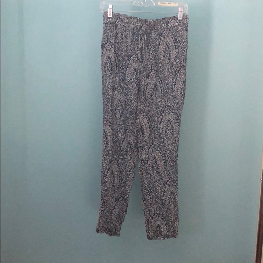 Jcrew Draw String Patterned Pants - image 1